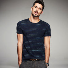 Load image into Gallery viewer, Stripe Blue T Shirt Men