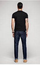 Load image into Gallery viewer, Patchwork Yarn Black Men Tshirt