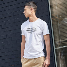 Load image into Gallery viewer, Summer 2019 Cotton Print Letter White Red Color T-shirt For Man