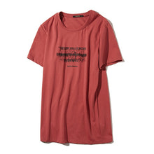 Load image into Gallery viewer, Summer 2019 Cotton Print Letter White Red Color T-shirt For Man